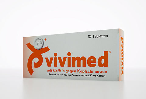 vivimed<sup>®</sup> mit Coffein gegen Kopfschmerzen