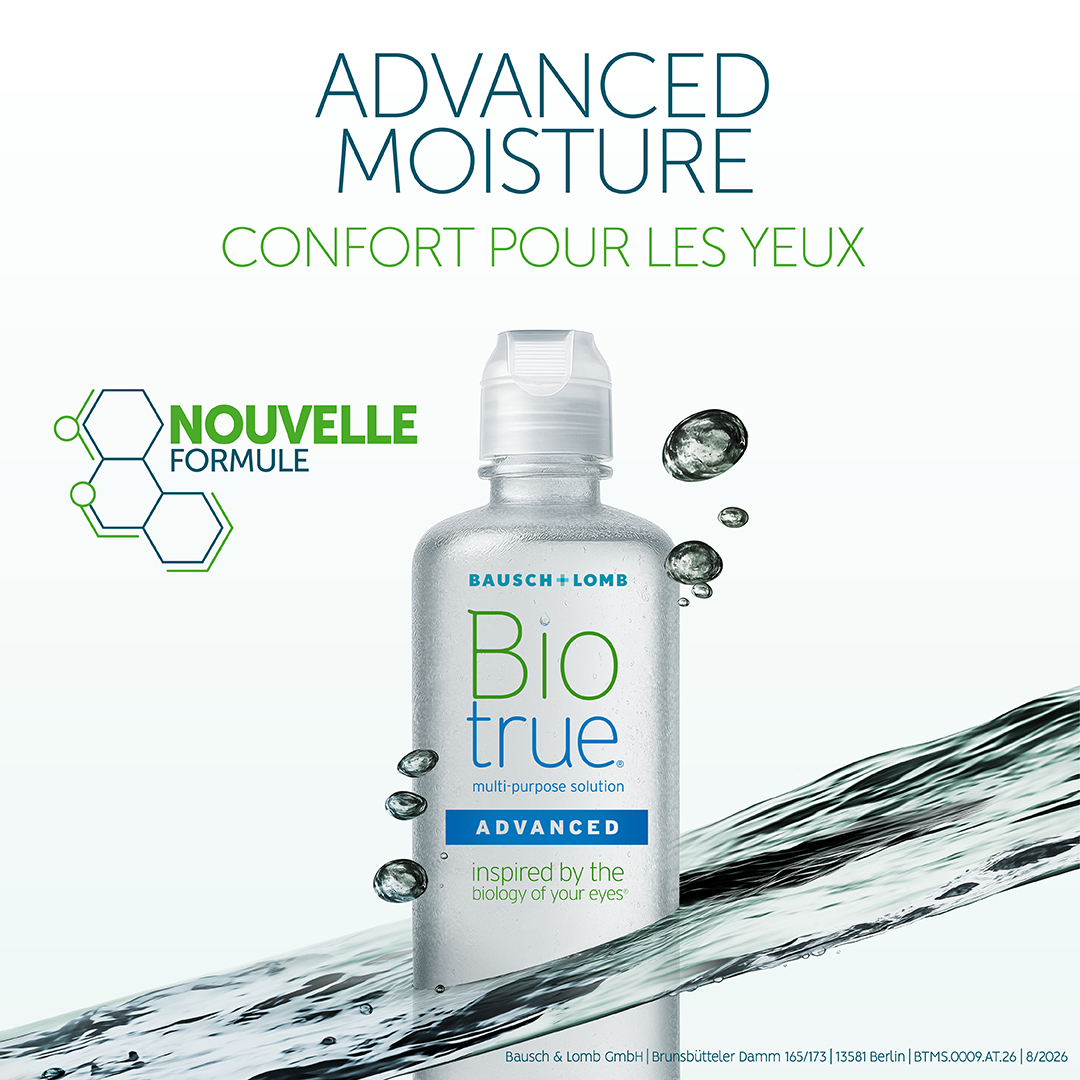 Social-Media-Motiv FR 1: Biotrue ADVANCED Kontaktlinsenpflegemittel
