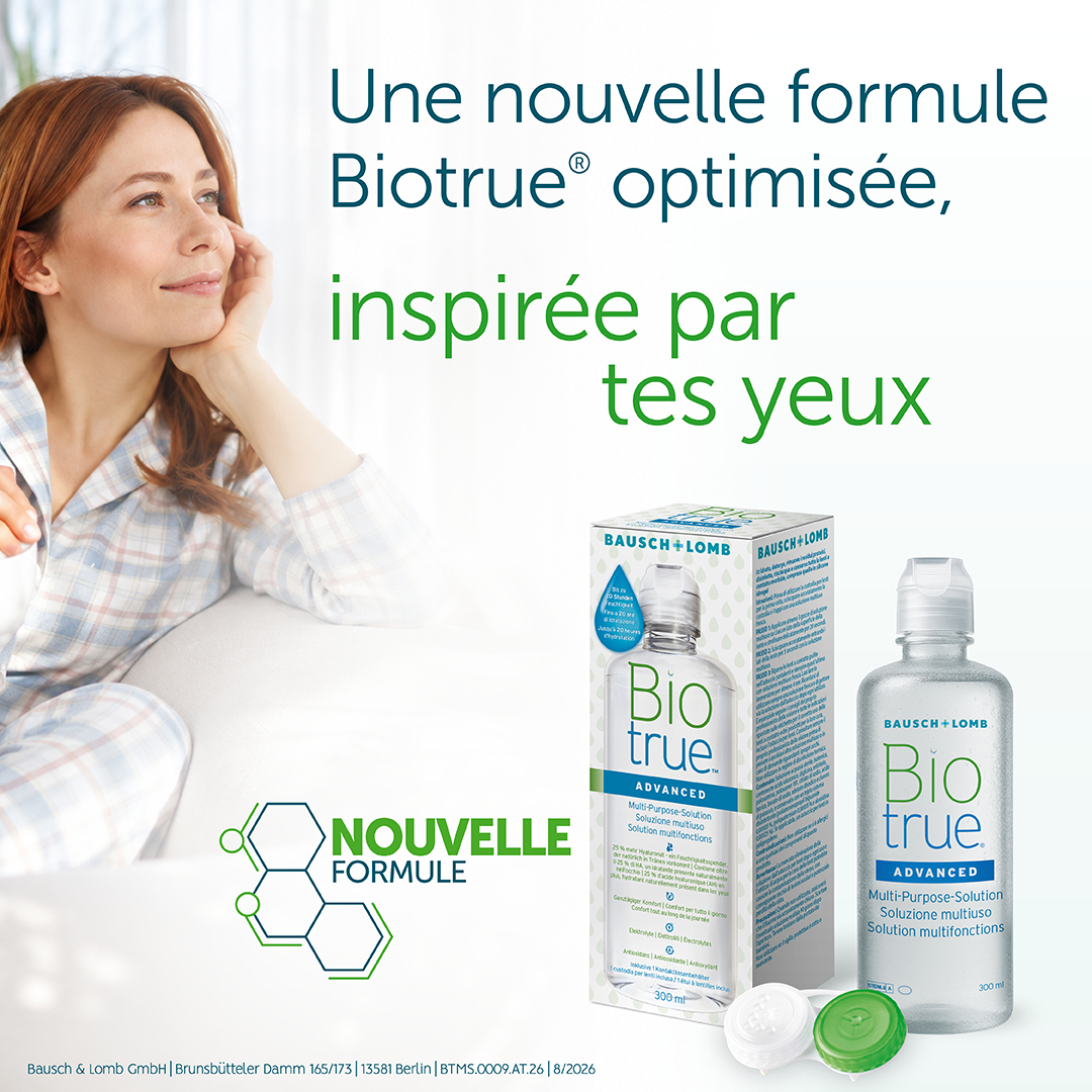 Social-Media-Motiv FR 3: Biotrue ADVANCED Kontaktlinsenpflegemittel