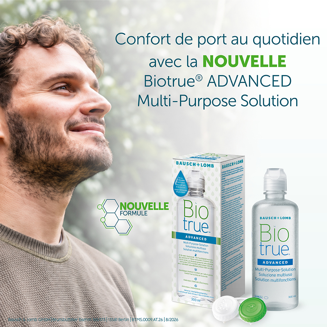 Social-Media-Motiv FR 4: Biotrue ADVANCED Kontaktlinsenpflegemittel